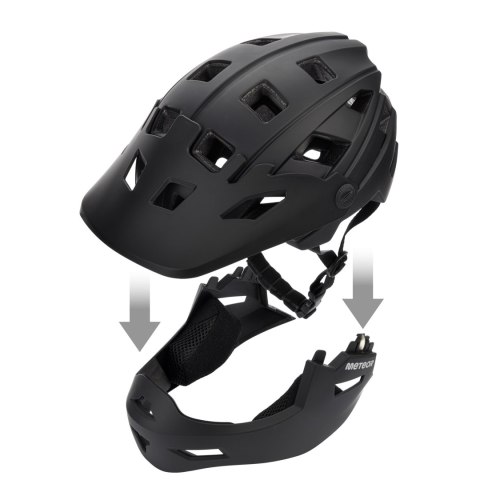Kask rowerowy full-face Meteor Hydra M 55-58 cm czarny