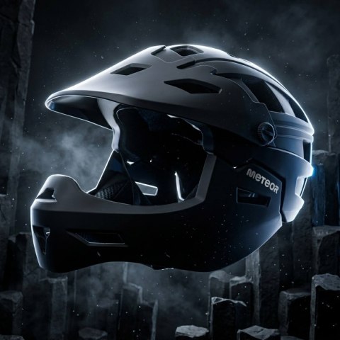 Kask rowerowy full-face Meteor Hydra S 51-55 cm czarny