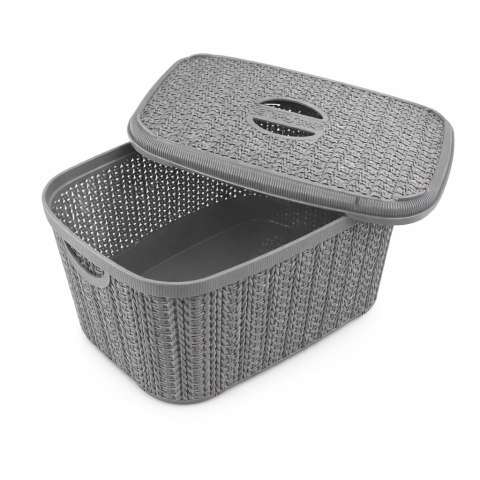 Koszyk z pokrywką KNIT 20 l