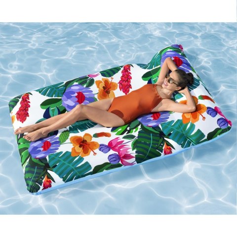 MASTER SPORT s.r.o. Materac Leżak Dmuchany do Basenu Wody z Osłoną BESTWAY XL 200 x 129 cm