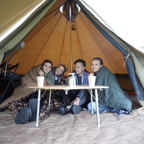 Master Namiot Glamping Ogrodowy Indiański Tipi 4x4m Bawełna KING CAMP