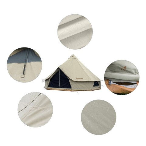 Master Namiot Glamping Ogrodowy Indiański Tipi 4x4m Bawełna KING CAMP