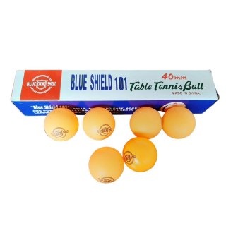 MASTER SPORT s.r.o. Piłeczki do Tenisa Stołowego Ping Ponga Pomarańczowe SHIELD 101 40 mm 6 szt