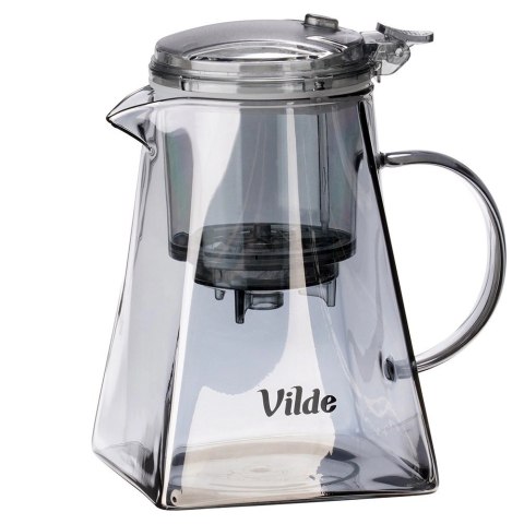 Orion Dzbanek Zaparzacz Szkło 880 ml System Spustowy Kwadratowy VILDE