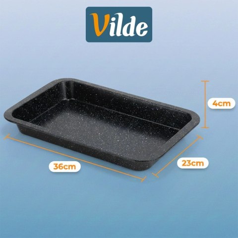 Orion Forma do Pieczenia Prostokątna VILDE 36 x 23 cm z Pokrywą Granitowa