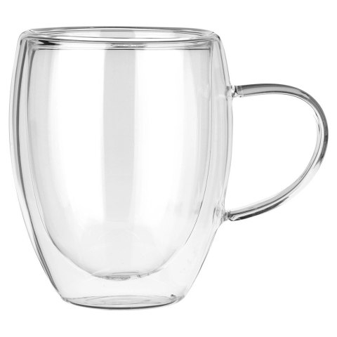 Orion Komplet 2 Szklanek Termicznych z Uchem 320ml Podwójne Szkło VILDE