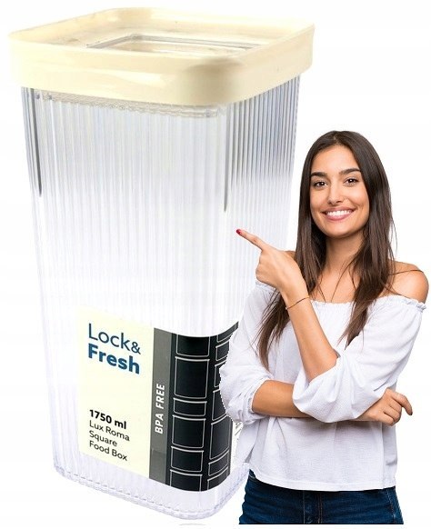 Pojemnik spożywczy kwadrat LINE PLUS 1750 ml