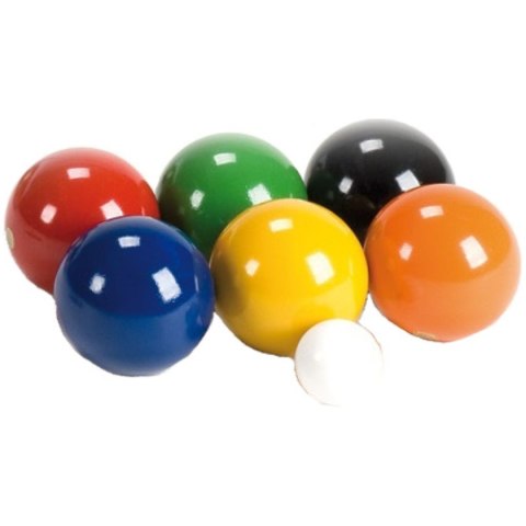 MASTER SPORT s.r.o. Drewniane Kule do Gry 6 szt. Boule Bule Petanque LONDERO 75 mm
