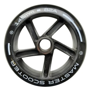 MASTER SPORT s.r.o. Kółka Do Hulajnogi MASTER 145 mm Czarne Bez Łożysk Kauczukowe 2 szt