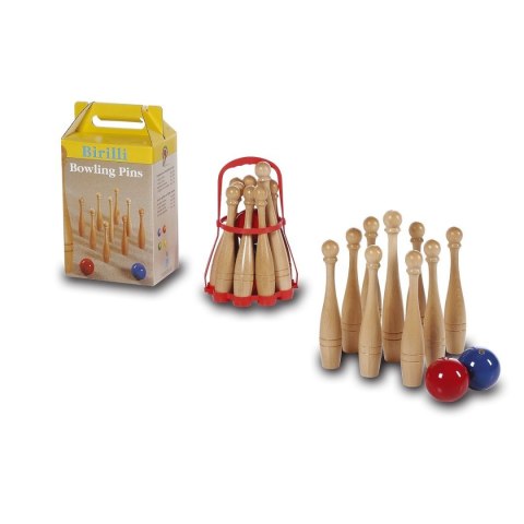 MASTER SPORT s.r.o. Kręgle Drewniane Gra Ogrodowa LUCIO LONDERO Klasyczne 25 cm