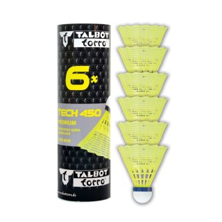 MASTER SPORT s.r.o. Lotki do Badmintona TALBOLT TORRO Tech 450 Medium 6 Szt Żółte Tuba
