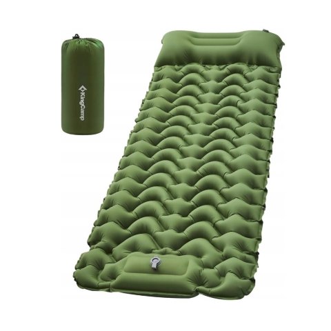 MASTER SPORT s.r.o. Mata Samopompująca KINGCAMP Deluxe 10 Gruba Karimata Zielona