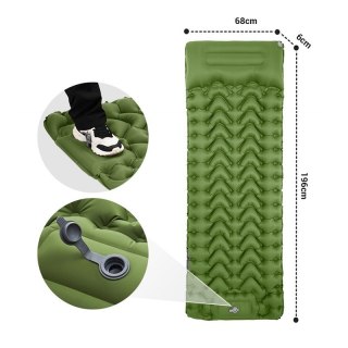 MASTER SPORT s.r.o. Mata Samopompująca KINGCAMP Deluxe 10 Gruba Karimata Zielona