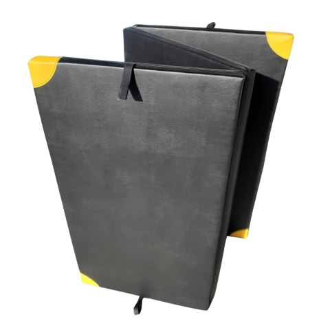 Master Materac Do Ćwiczeń Składany 3-Częściowy MASTER PE 200x120x5 cm Czarny