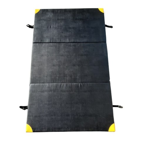 Master Materac Do Ćwiczeń Składany 3-Częściowy MASTER PE 200x120x5 cm Czarny