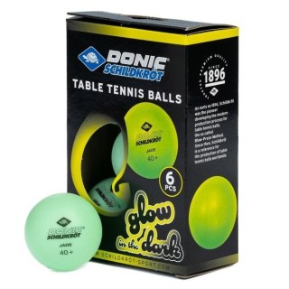 MASTER SPORT s.r.o. Piłeczki Do Tenisa Stołowego Schildkröt Glow In The Dark 6szt Poly 40+ Świecące