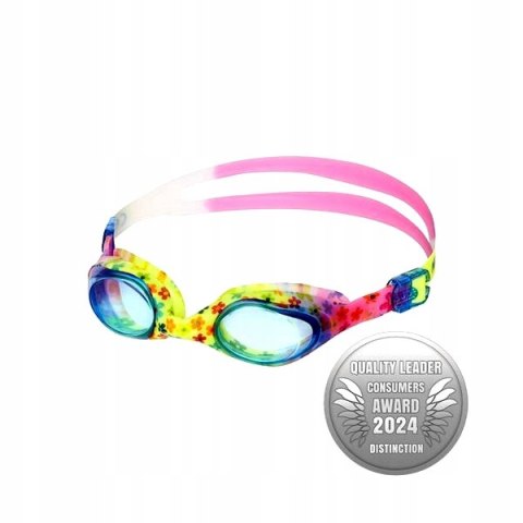 NQG170FAF NIEBIESKI KWIATKI JUNIOR OKULARKI NILS AQUA