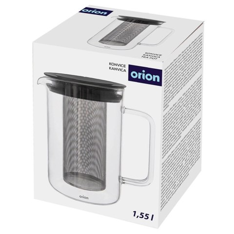 Orion Dzbanek Żaroodporny 1,55L z Zaparzaczem Stalowym na Herbatę ORION