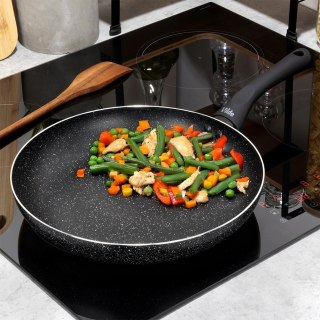 Orion Patelnia Granitowa 28 cm Black Line Indukcja Gaz Non-stick VILDE