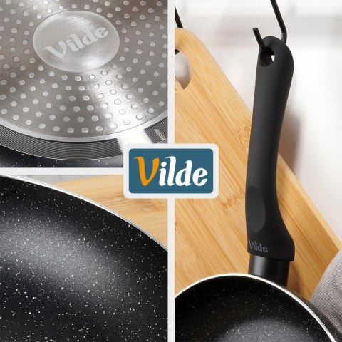 Orion Patelnia Granitowa 28 cm Black Line Indukcja Gaz Non-stick VILDE