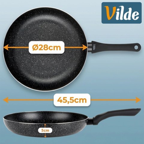 Orion Patelnia Granitowa 28 cm Black Line Indukcja Gaz Non-stick VILDE