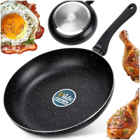 Orion Patelnia Granitowa 28 cm Black Line Indukcja Gaz Non-stick VILDE
