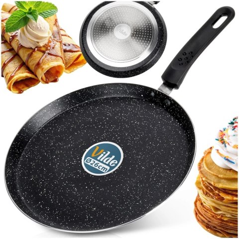 Orion Patelnia do Naleśników 26 cm Granitowa Indukcja Basic Line VILDE