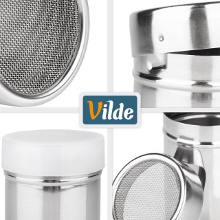 Orion Pojemnik z sitkiem do cukru pudru i cynamonu stalowy 300 ml