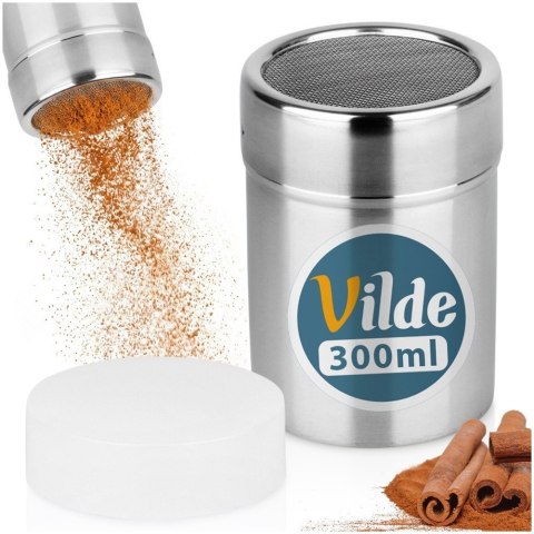 Orion Pojemnik z sitkiem do cukru pudru i cynamonu stalowy 300 ml