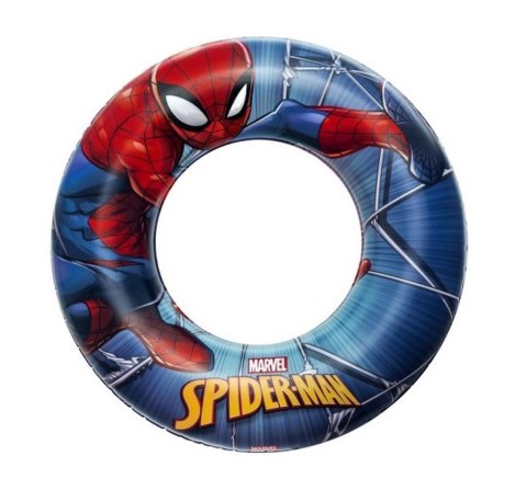 Kubisport Koło Dmuchane do Pływania Spiderman 56 cm Marvel BESTWAY
