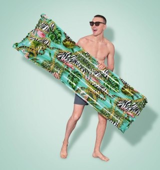 Kubisport Materac Dmuchany Do Pływania Plażowy BESTWAY 44083 Egzotyczny Wzór
