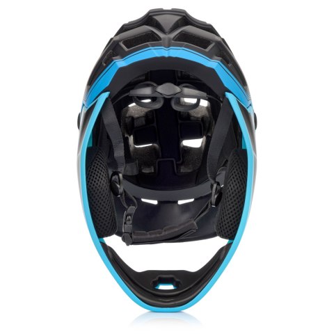 Kask rowerowy full-face Meteor Hydra M 55-58 cm czarny/niebieski