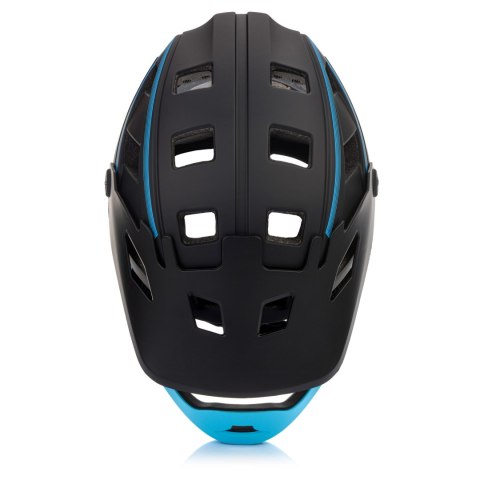Kask rowerowy full-face Meteor Hydra M 55-58 cm czarny/niebieski