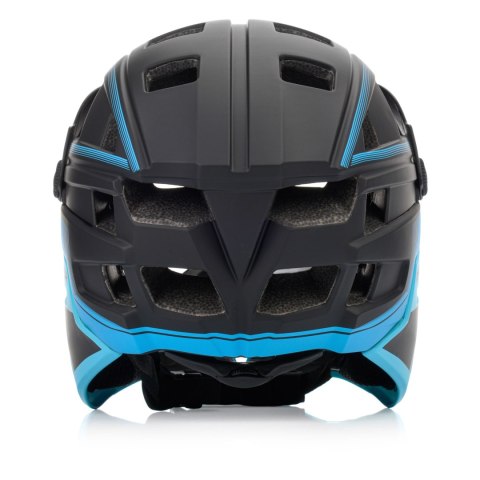 Kask rowerowy full-face Meteor Hydra M 55-58 cm czarny/niebieski