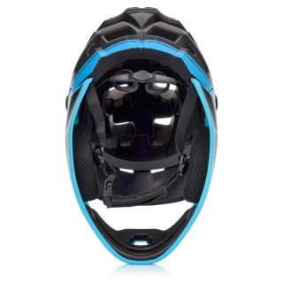 Kask rowerowy full-face Meteor Hydra S 51-55 cm czarny/niebieski