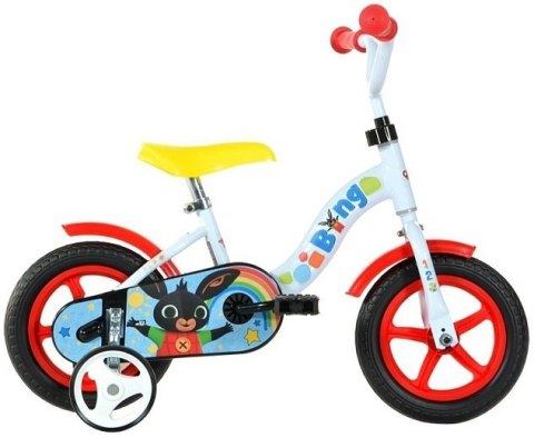 Kubisport Rowerek Dziecięcy 10 Cali Królik Bing Popychacz Prowadnik Dino Bikes
