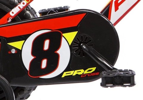 Kubisport Rowerek Dziecięcy 12 Cali Czerwony Kółka Boczne Wolnobieg Dino Bikes