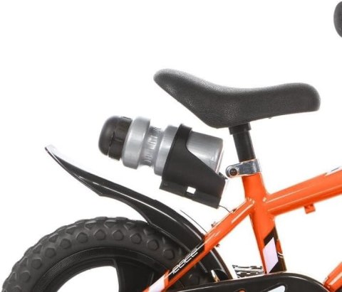 Kubisport Rowerek Dziecięcy 12 Cali Kółka Boczne Pomarańczowy Dino Bikes
