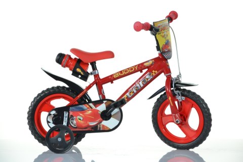 Kubisport Rowerek Dziecięcy 12 Cali Zygzak McQueen Cars Auta Kółka Boczne Dino Bikes