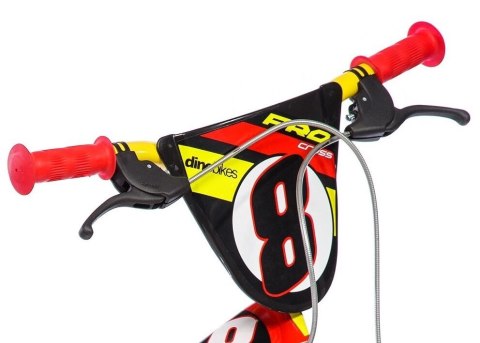 Kubisport Rowerek Dziecięcy 14 Cali Czerwony Kółka Boczne Hamulec Dino Bikes