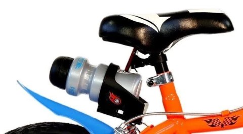 Kubisport Rowerek Dziecięcy 14 Cali Hot Wheels Pomarańczowy Hamulec Dino Bikes