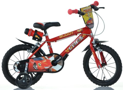 Kubisport Rowerek Dziecięcy 14 Cali Zygzak McQueen Cars Auta Hamulec Dino Bikes