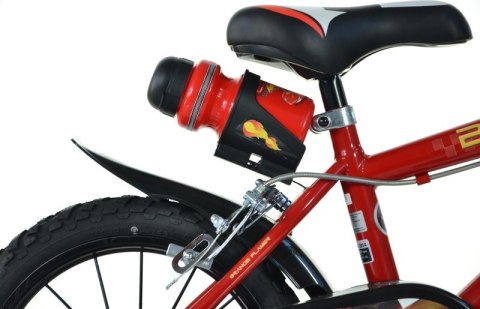 Kubisport Rowerek Dziecięcy 14 Cali Zygzak McQueen Cars Auta Hamulec Dino Bikes