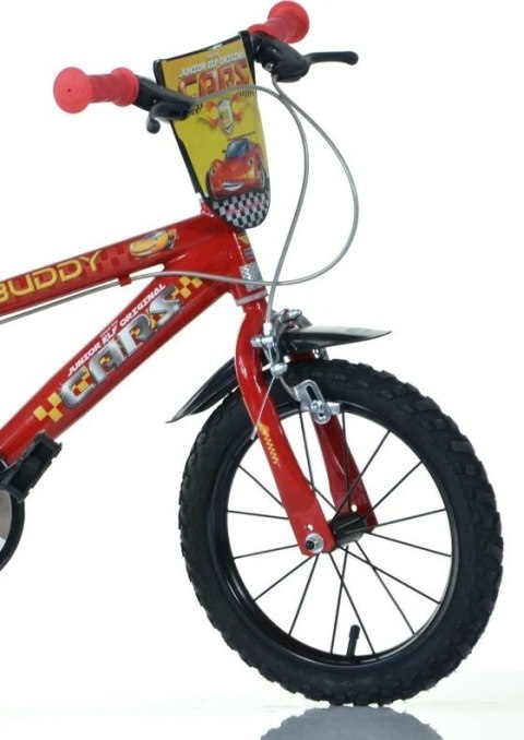 Kubisport Rowerek Dziecięcy 14 Cali Zygzak McQueen Cars Auta Hamulec Dino Bikes