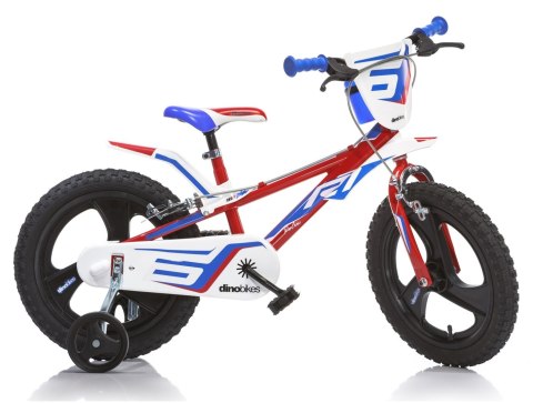 Kubisport Rowerek Dziecięcy 16 Cali R1 Sport Czerwony Hamulec Dino Bikes