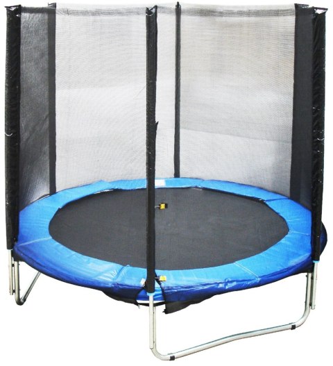 Kubisport Trampolina Ogrodowa 244 cm z Siatką Ochronną do 100kg TÜV NORD