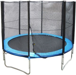 Kubisport Trampolina Ogrodowa 305 cm z Siatką Ochronną Zewnętrzną do 150kg TÜV