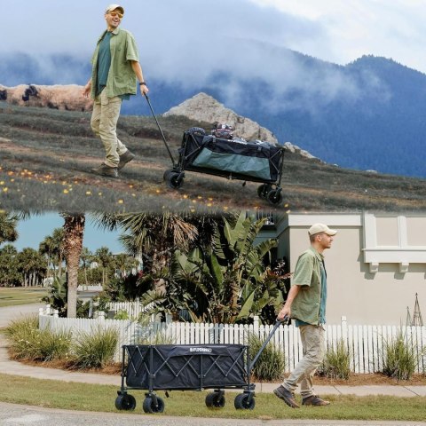 Master Wózek Turystyczny Składany Plażowy Ogrodowy KING CAMP Folding Wagon