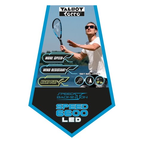 MASTER SPORT s.r.o. Zestaw do Speed Badmintona TALBOT-TORRO Speed 6600 LED Lotki