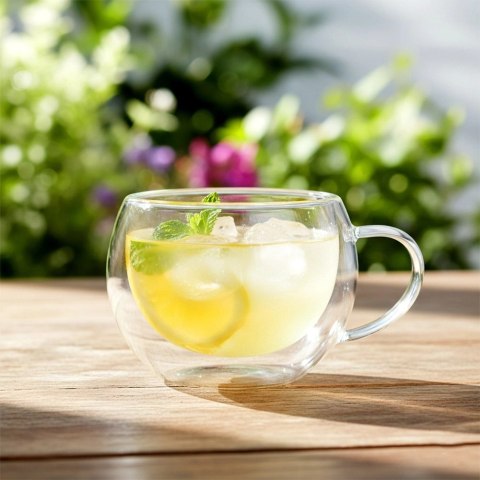 Orion Szklanki termiczne z podwójną ścianką do kawy i herbaty 280 ml 2 szt.